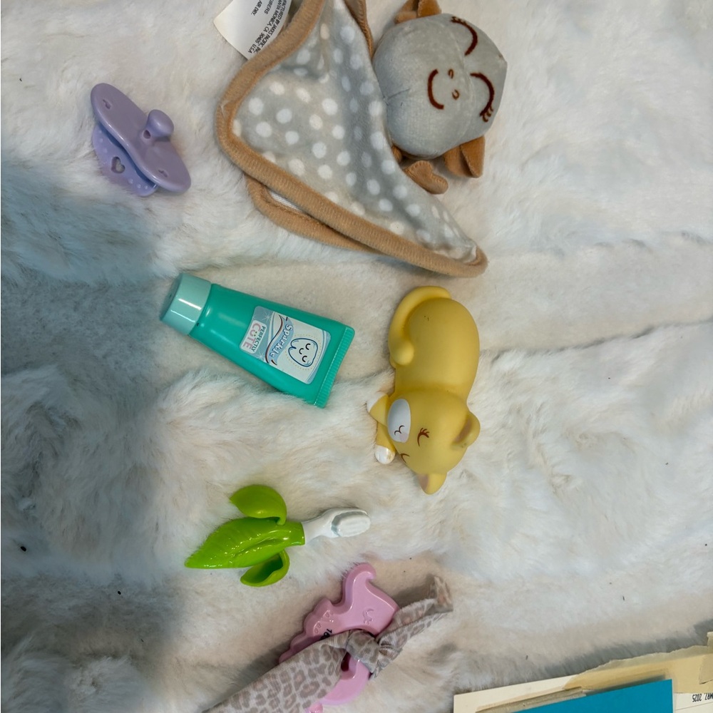 Yellow Cat Toy with Blanket Set